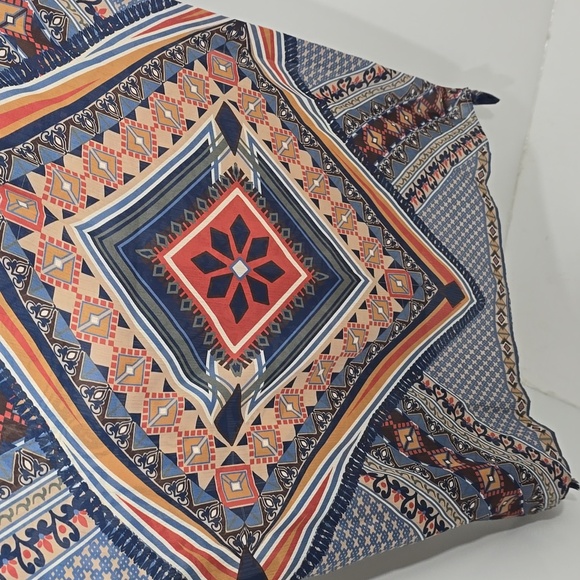 {Vincente} Women's Paisley Print Tunic Duster - Size Medium - Picture 7 of 15